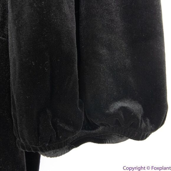 NEW Eloquii black Relaxed Velvet Jumpsuit with pockets, 26/28 - Picture 9 of 16